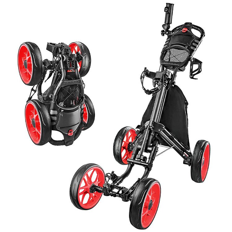 Foldable 4 Wheels Golf Trolley Golf Supplies - Image 2